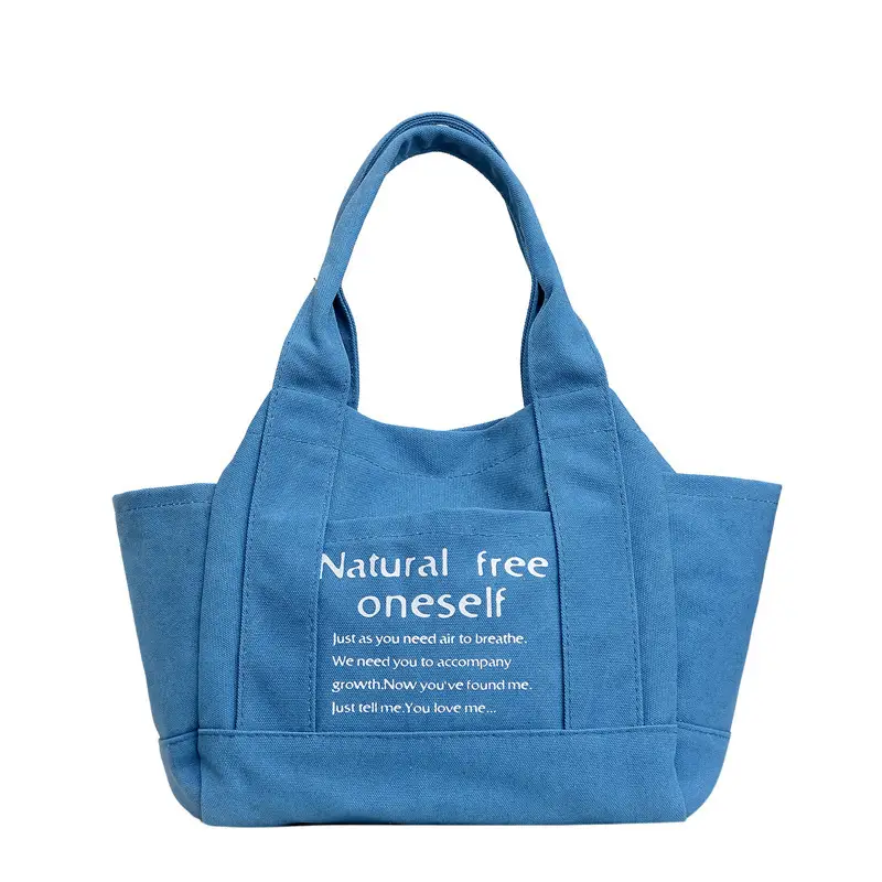 Blue Canvas Cross-Border Women's Shoulder Bag 2023 - Image 9