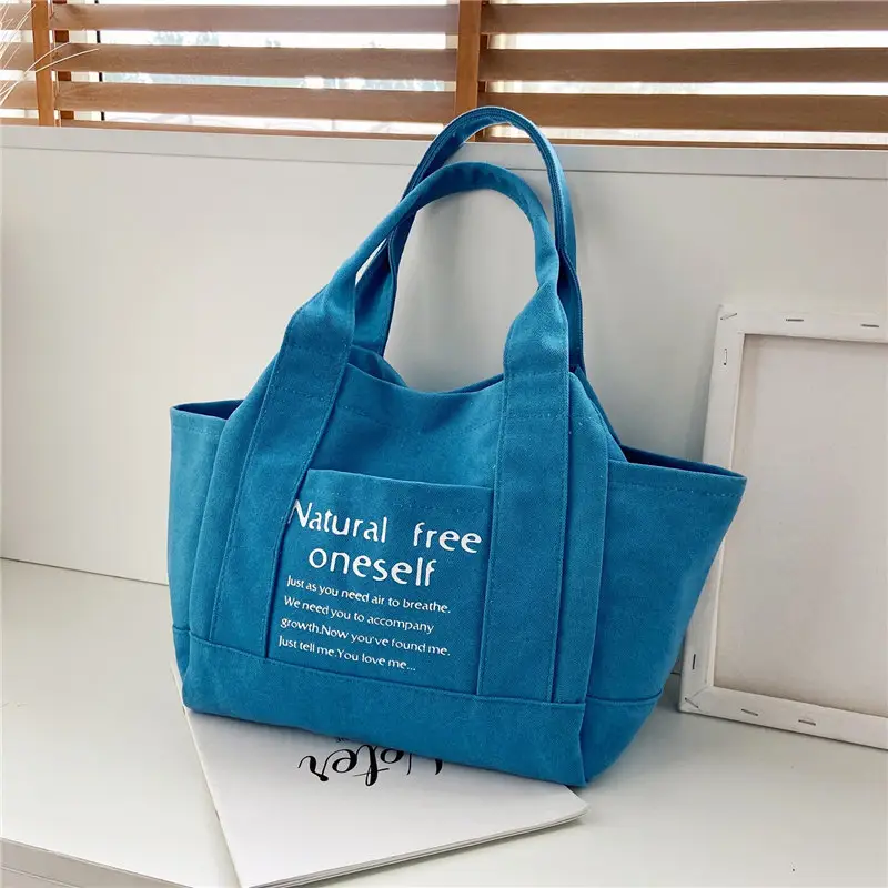 Blue Canvas Cross-Border Women's Shoulder Bag 2023 - Image 3