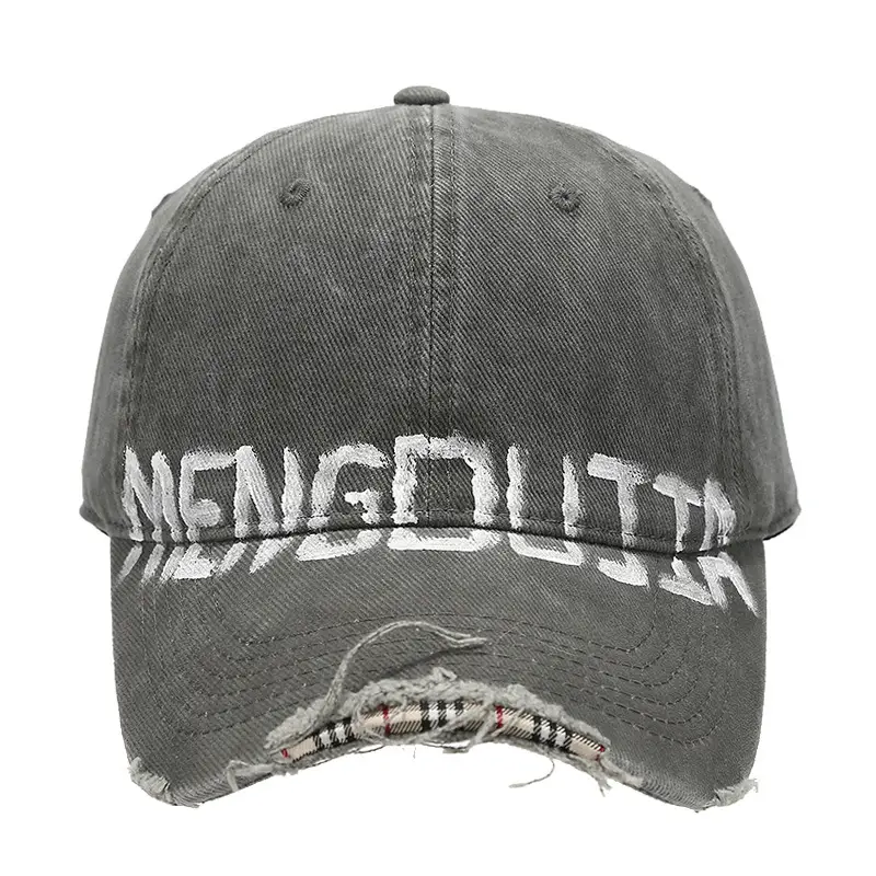 2024 American Retro Frayed Baseball Cap Women Men - Image 11