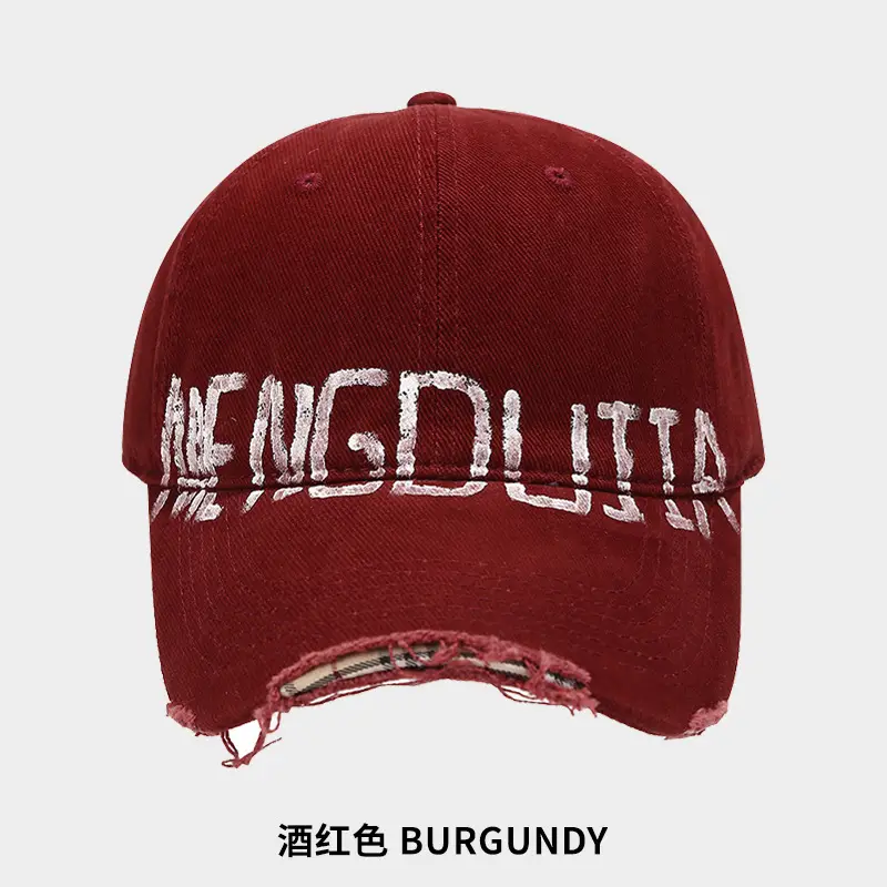 2024 American Retro Frayed Baseball Cap Women Men - Image 5