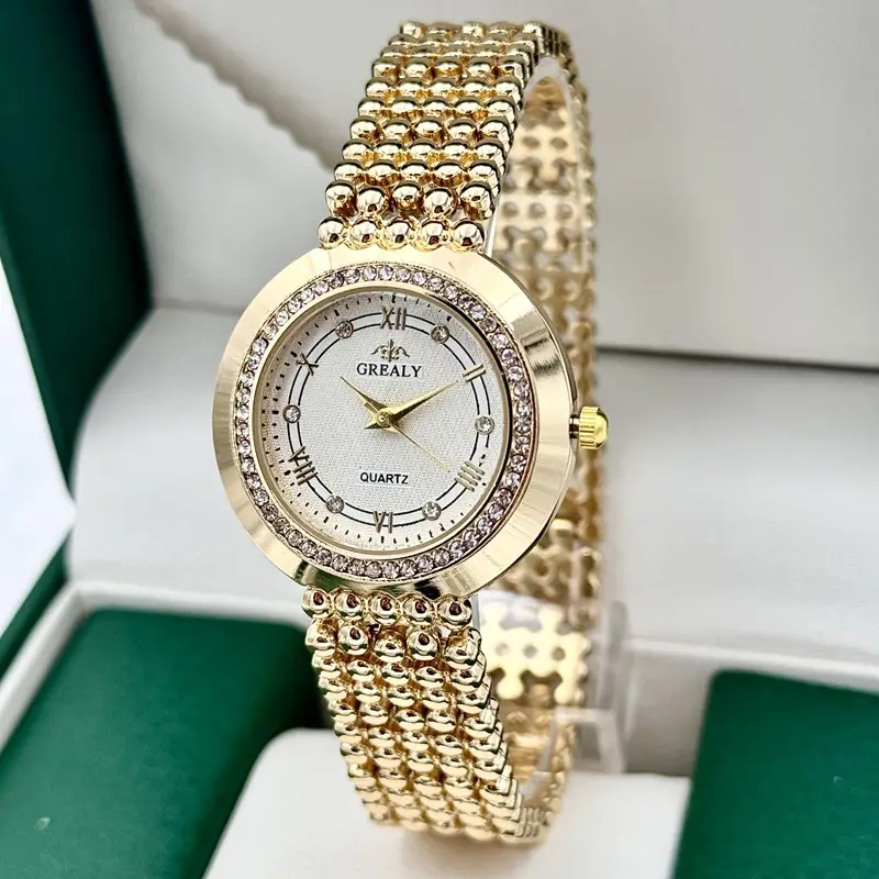 Grealy Export Diamond Watch for Ladies Quartz Bracelet - Image 13