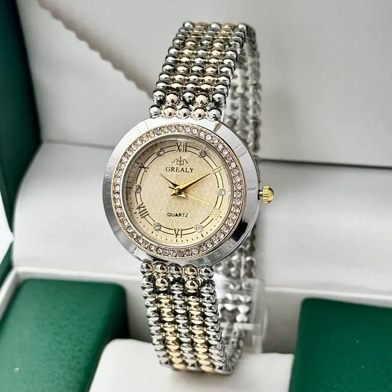 Grealy Export Diamond Watch for Ladies Quartz Bracelet - Image 14