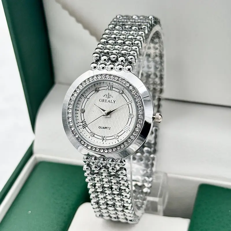 Grealy Export Diamond Watch for Ladies Quartz Bracelet - Image 15