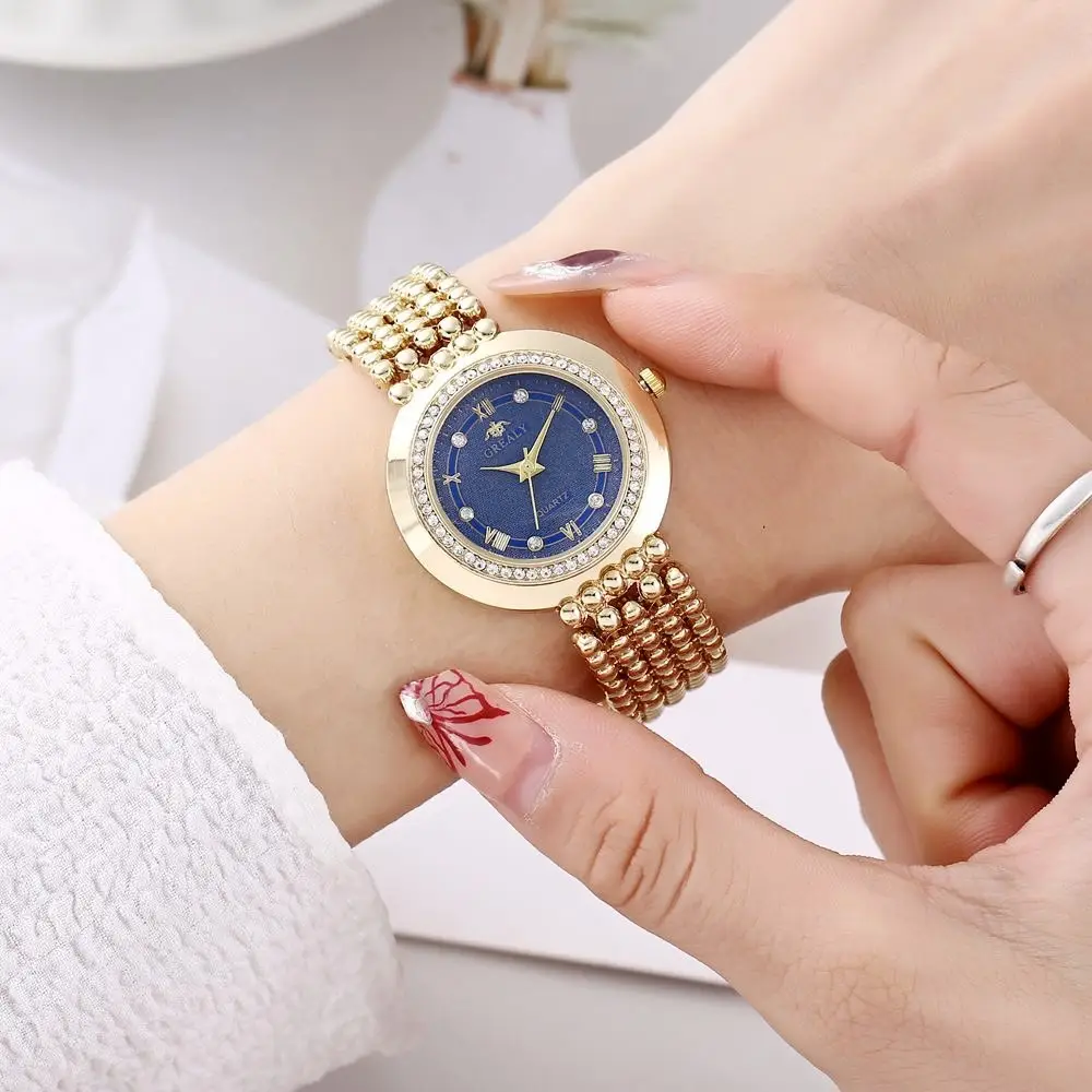 Grealy Export Diamond Watch for Ladies Quartz Bracelet — feature 3