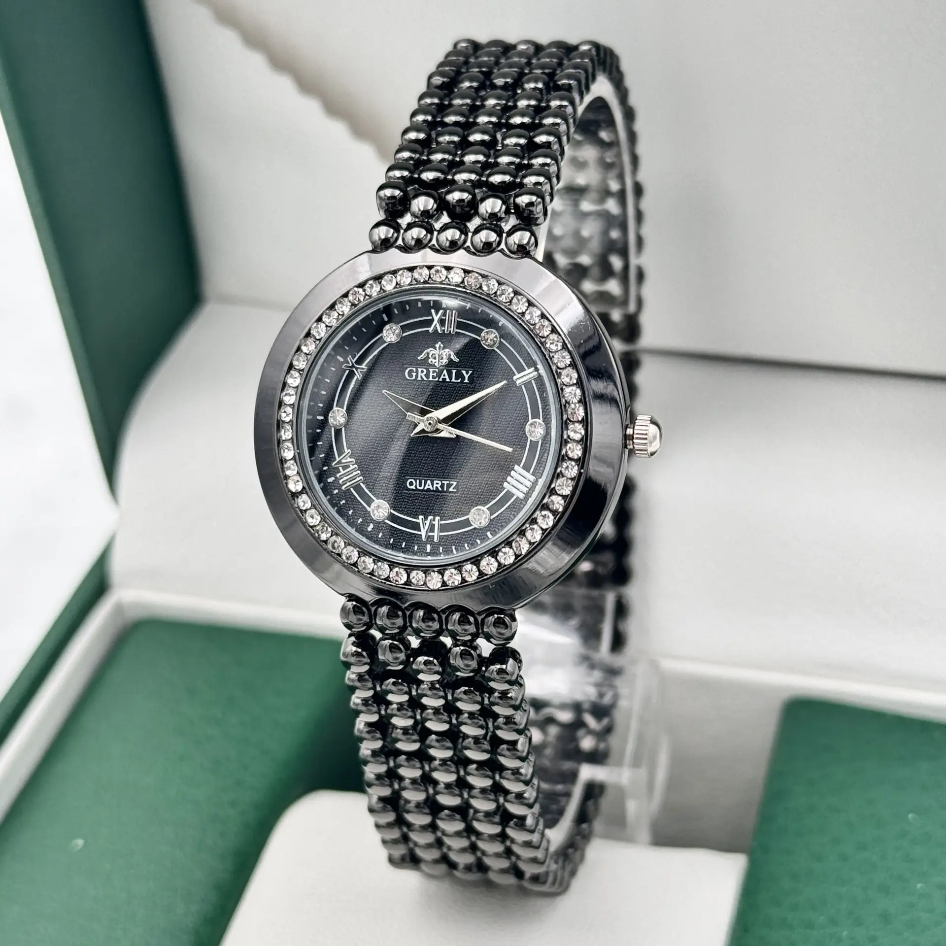 Grealy Export Diamond Watch for Ladies Quartz Bracelet - Image 12