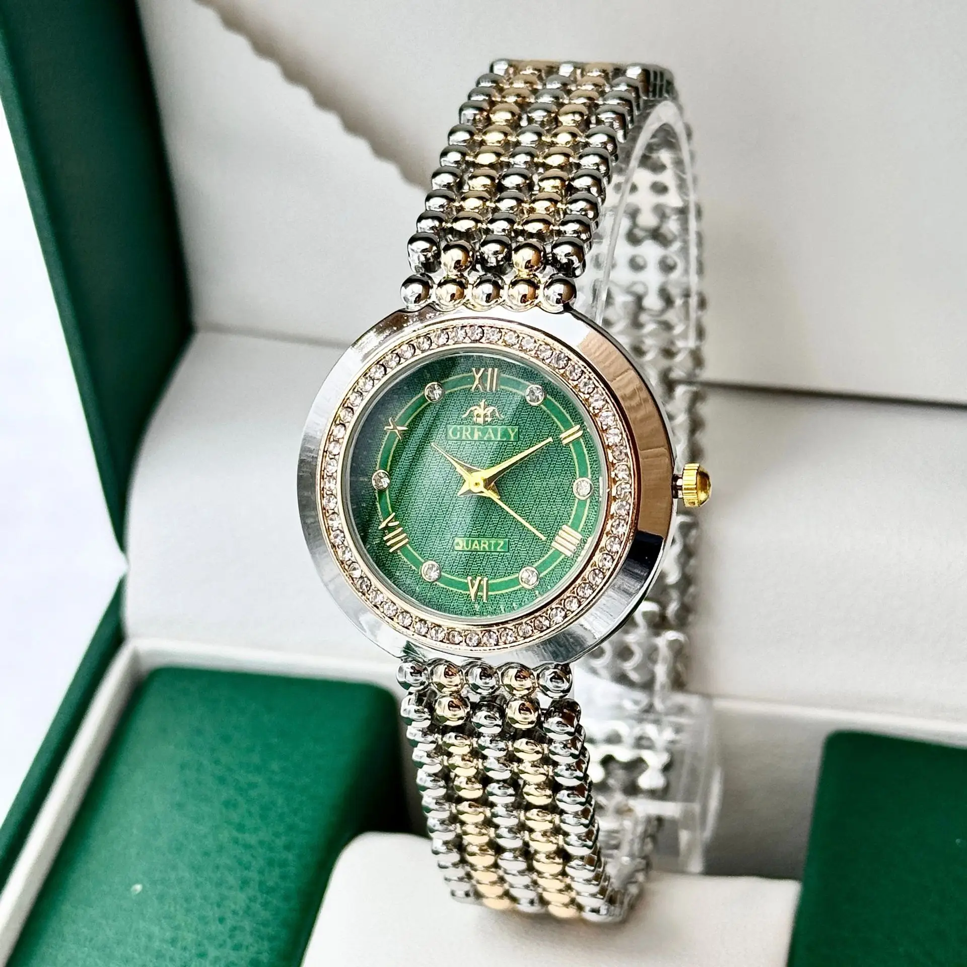 Grealy Export Diamond Watch for Ladies Quartz Bracelet - Image 8