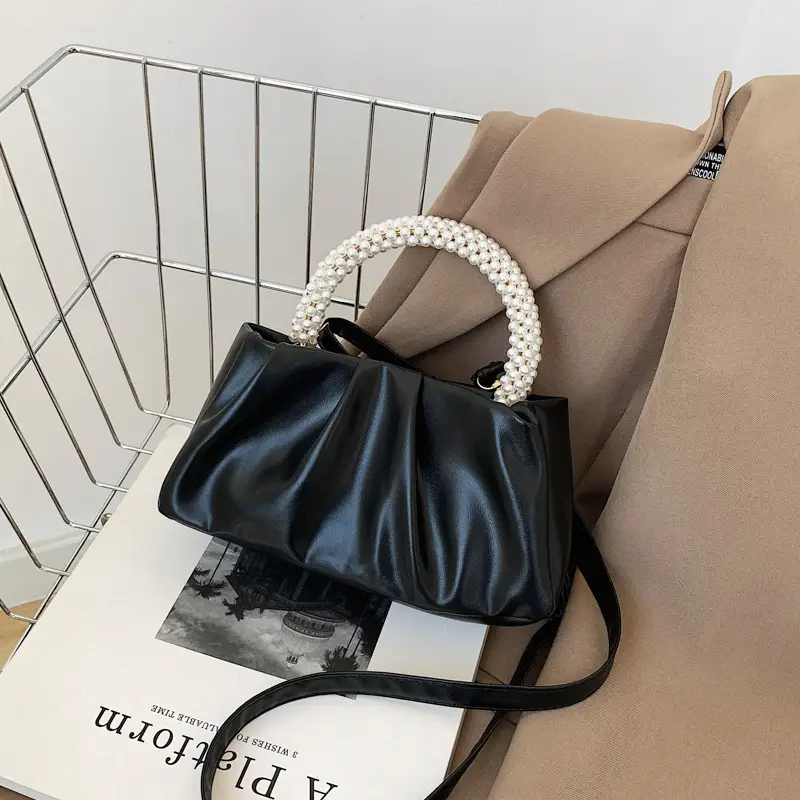 Green Pearl Handle Women's Shoulder Bag 2022