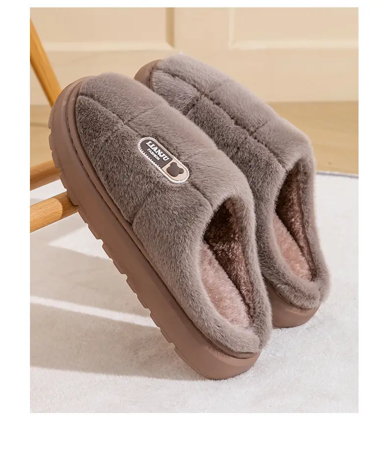 Chao Warm Cotton Slippers for Men Women Winter Indoor Plus Size — feature 14