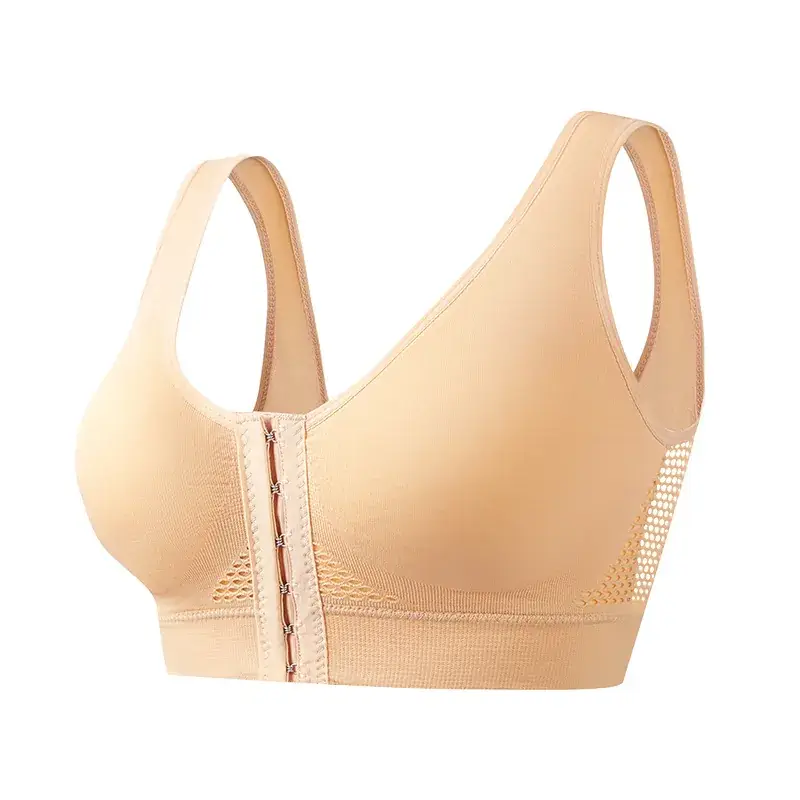 Cross-Border Front-Breasted Sports Bra Plus Size Running Shockproof - Image 3
