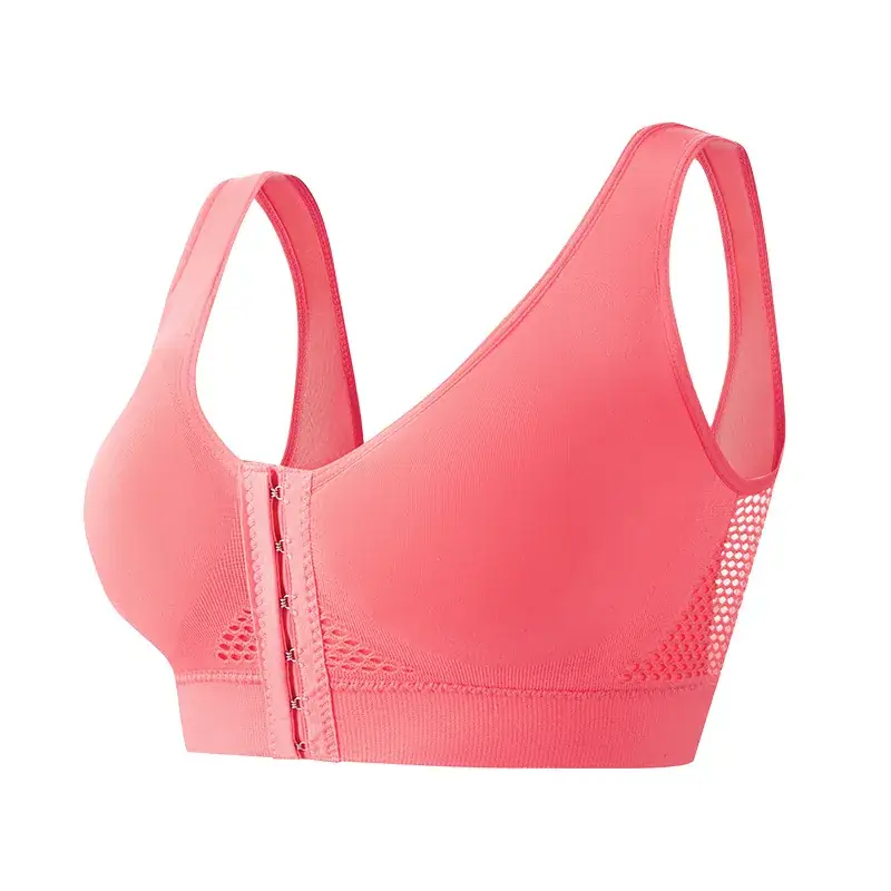 Cross-Border Front-Breasted Sports Bra Plus Size Running Shockproof - Image 4