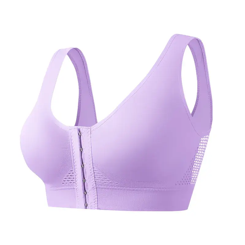 Cross-Border Front-Breasted Sports Bra Plus Size Running Shockproof - Image 5