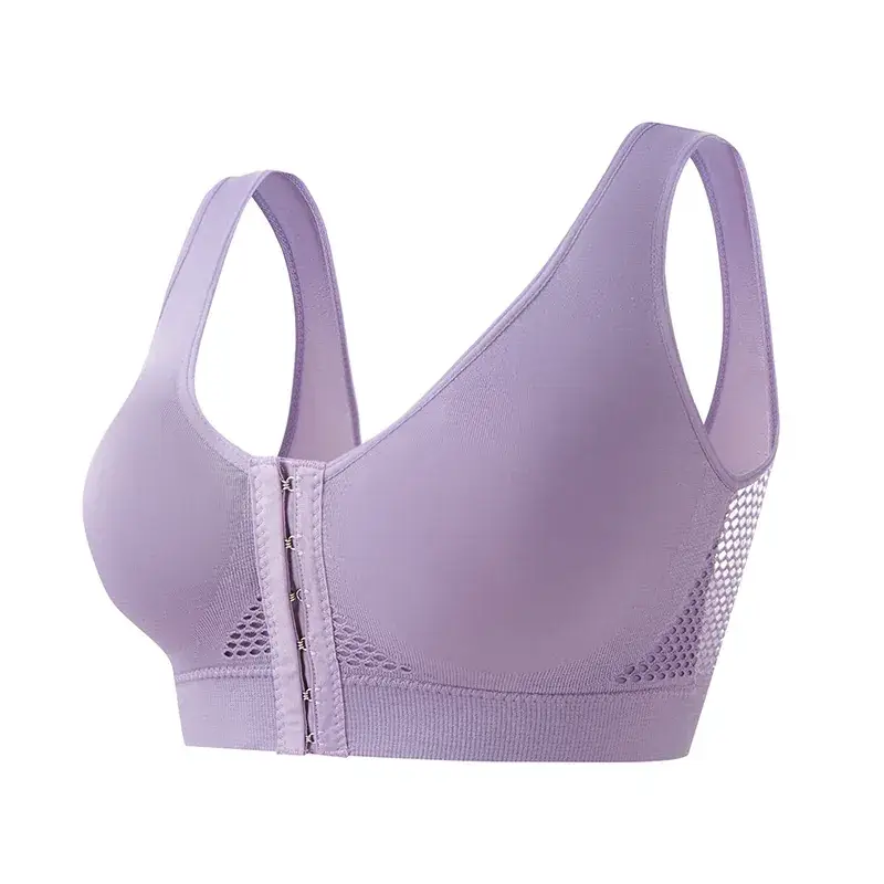 Cross-Border Front-Breasted Sports Bra Plus Size Running Shockproof - Image 6