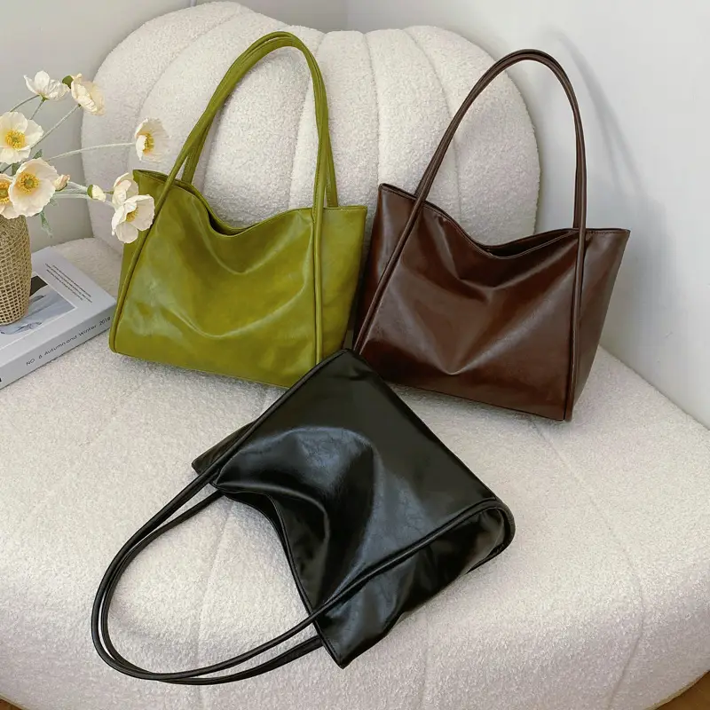 Women's Black Leather Shoulder Bag Large Capacity 2024 - Image 7