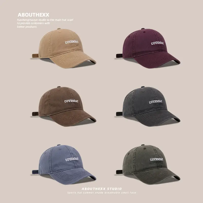 Men's Purple Embroidered Baseball Cap with Double Embroidery