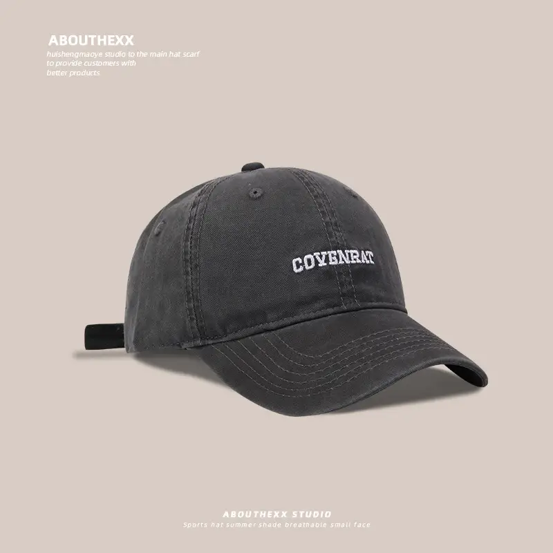 Men's Purple Embroidered Baseball Cap with Double Embroidery
