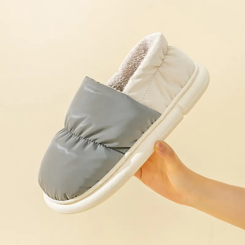 Pink Moon Shaped Women's Winter Slippers Thick Non-Slip - Image 18