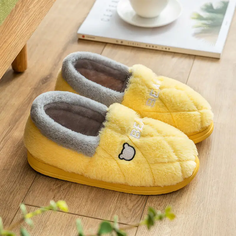 Pink Moon Shaped Women's Winter Slippers Thick Non-Slip - Image 21