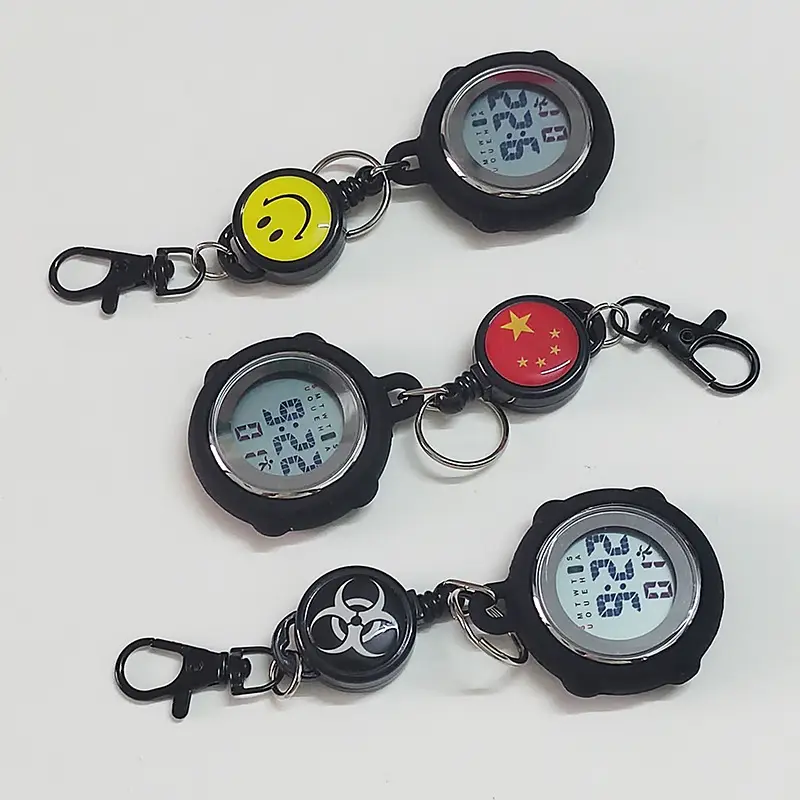 Mini Digital Keychain Watch with China Flag Design — feature 8