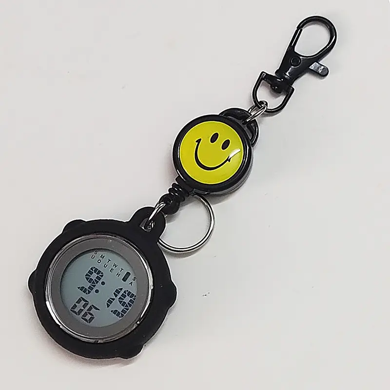 Mini Digital Keychain Watch with China Flag Design - Image 2