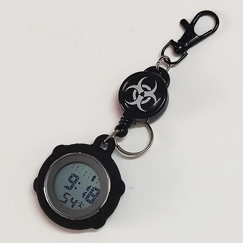 Mini Digital Keychain Watch with China Flag Design - Image 3