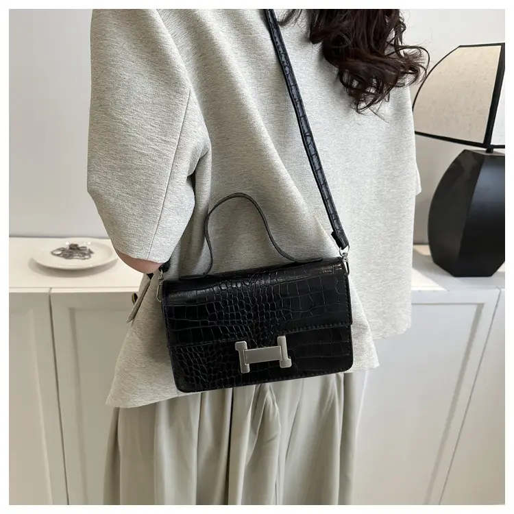 Black Croc Leather Crossbody Bag for Women 2023 — feature 29