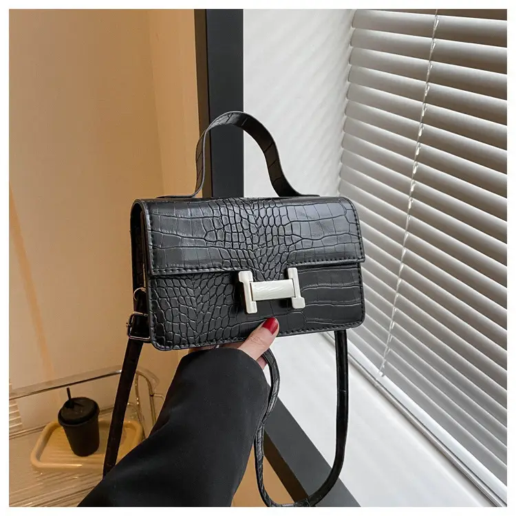 Black Croc Leather Crossbody Bag for Women 2023 — feature 35