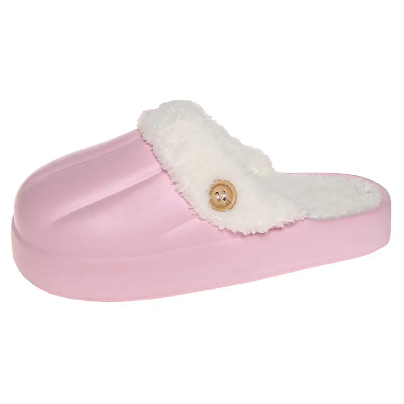 Waterproof Cotton Slippers Men's Autumn and Winter Explosions Indoor Warm fleece-lined Non-slip Outer Wear Thick Bottom Fashionable Couple Slippers - Image 5
