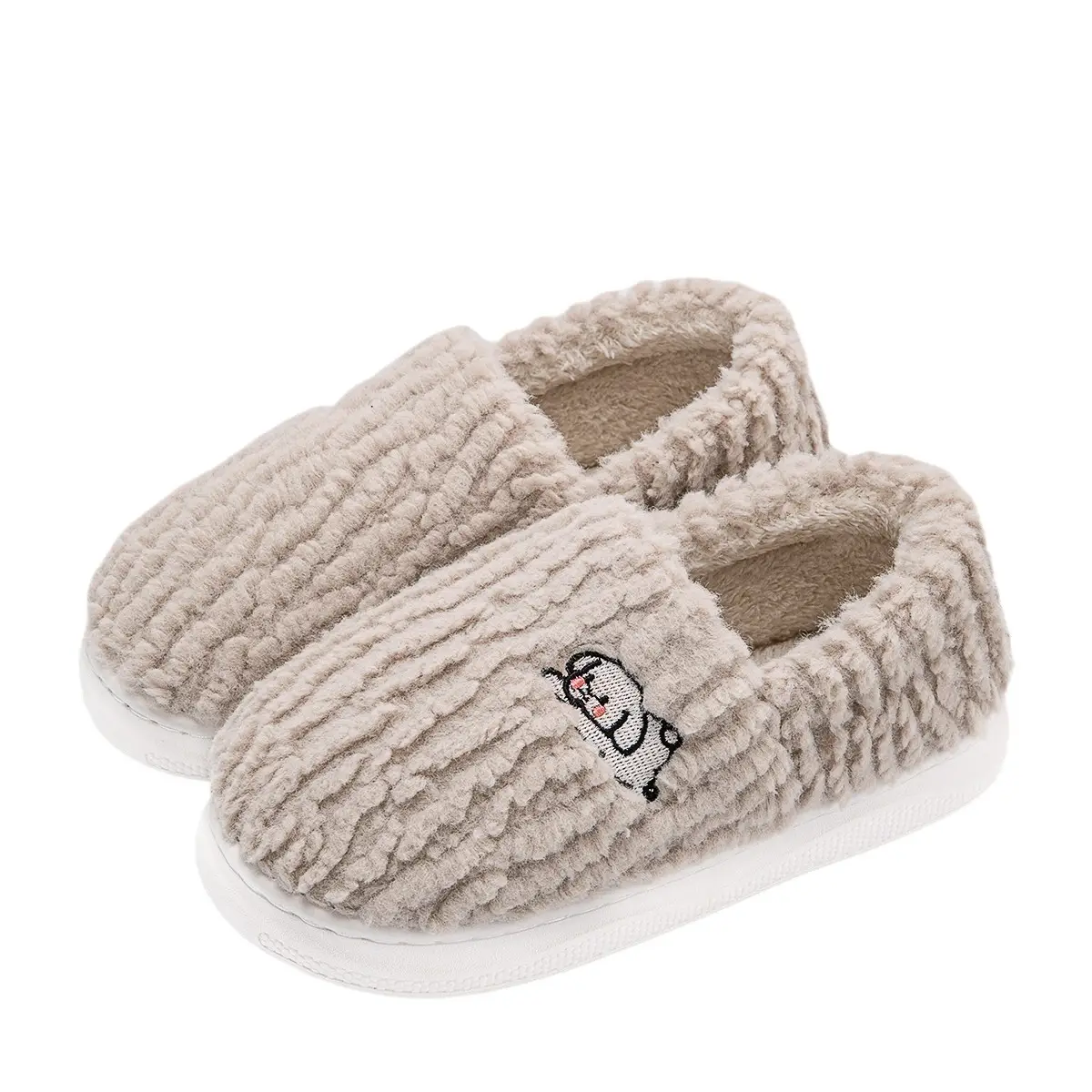 Women Winter Cotton Slippers with Heel 2025 Warm Fleece Lined - Image 15