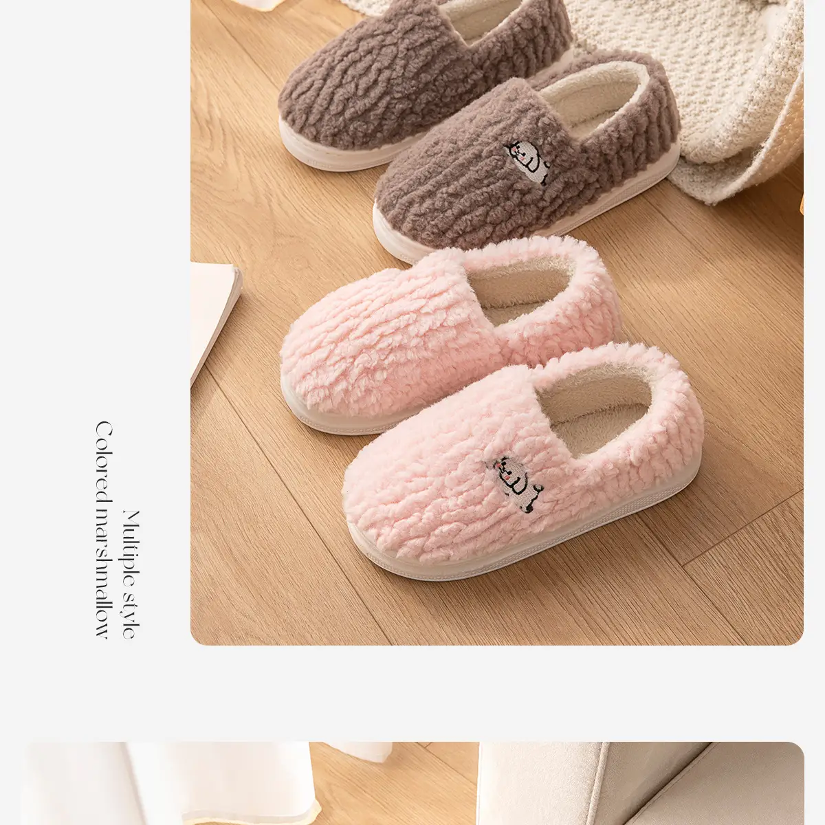 Women Winter Cotton Slippers with Heel 2025 Warm Fleece Lined — feature 20