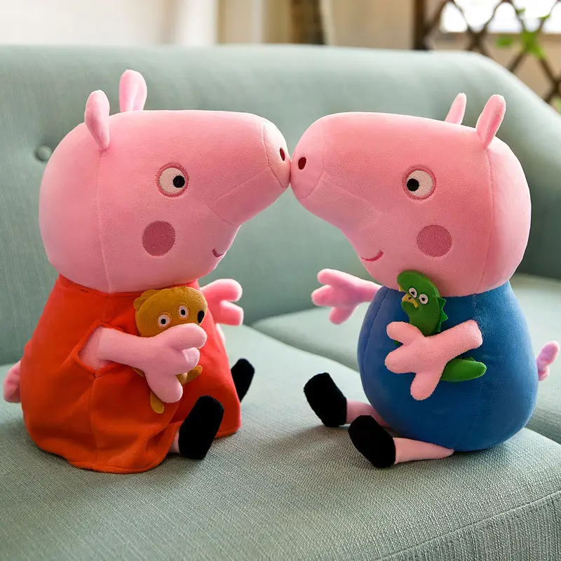 Paige Doll George Plush Toy Cute Cartoon Pig Doll Dinosaur Teddy Bear Pillow Gifts for Boys and Girls