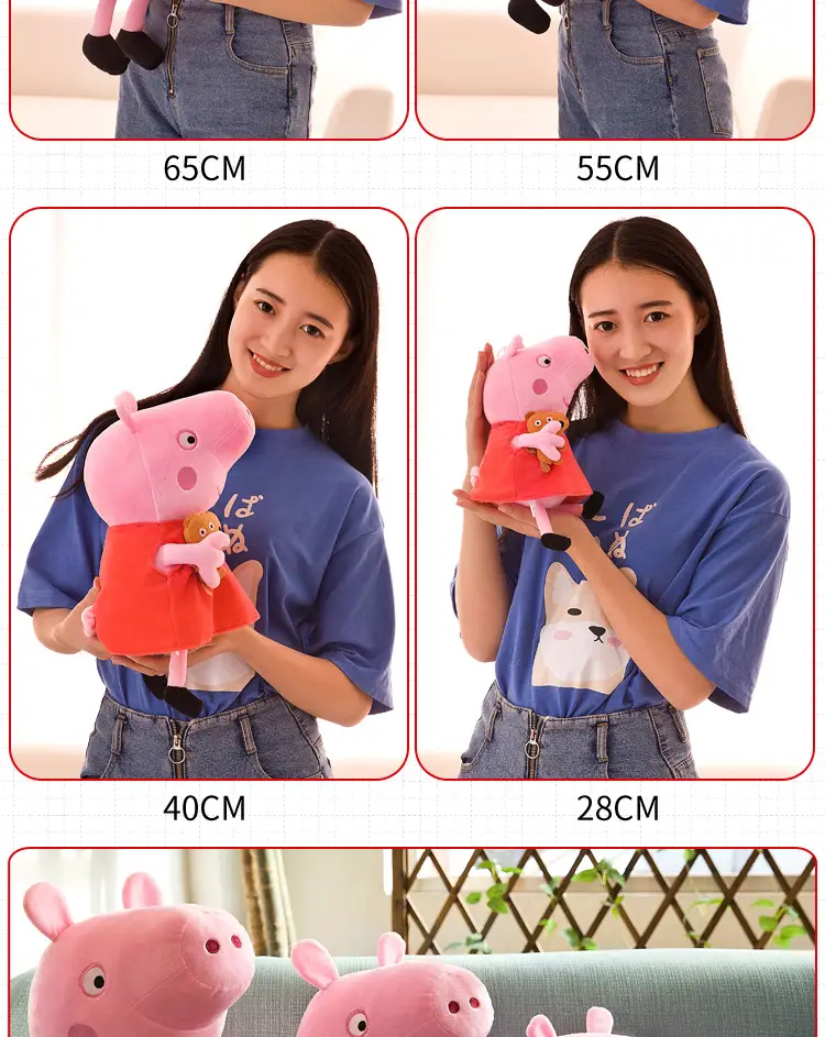 Paige Doll George Plush Toy Cute Cartoon Pig Doll Dinosaur Teddy Bear Pillow Gifts for Boys and Girls — feature 10