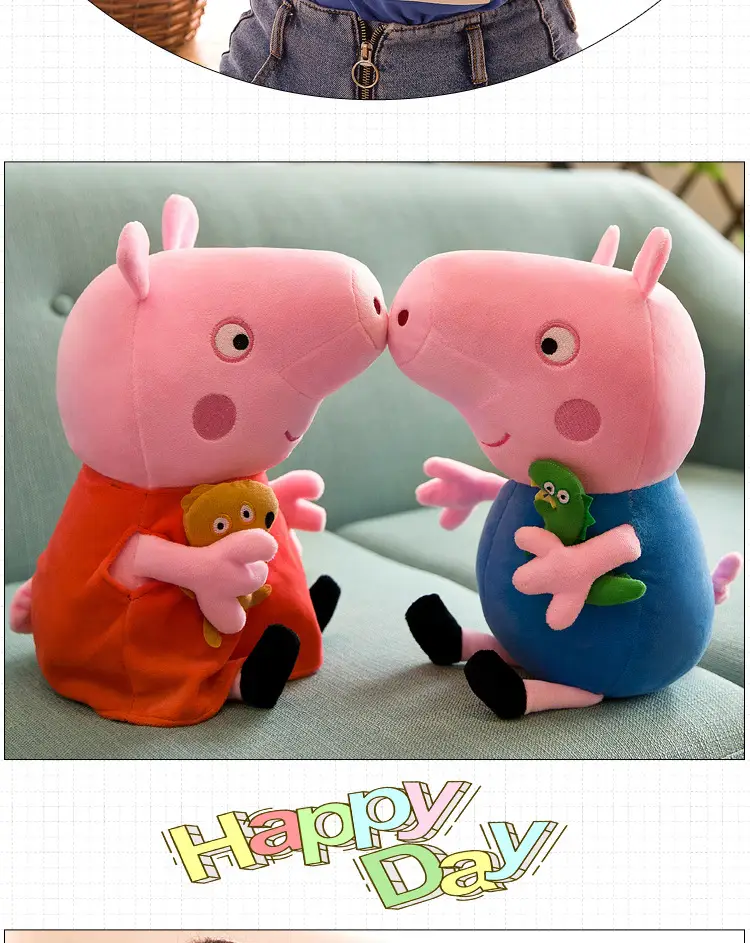 Paige Doll George Plush Toy Cute Cartoon Pig Doll Dinosaur Teddy Bear Pillow Gifts for Boys and Girls — feature 14