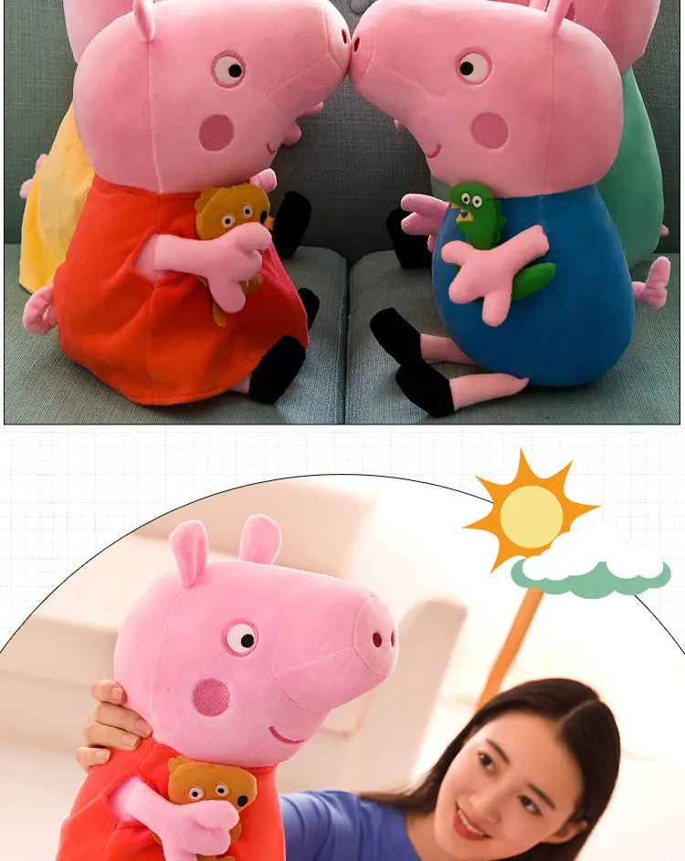Paige Doll George Plush Toy Cute Cartoon Pig Doll Dinosaur Teddy Bear Pillow Gifts for Boys and Girls — feature 17