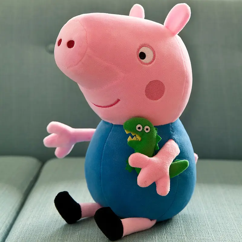 Paige Doll George Plush Toy Cute Cartoon Pig Doll Dinosaur Teddy Bear Pillow Gifts for Boys and Girls