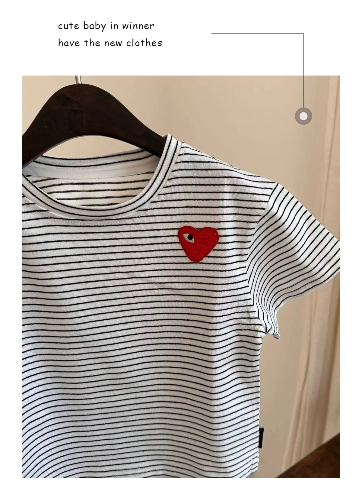 Kids Red Heart Short Sleeve T-Shirt Black Cotton — feature 10
