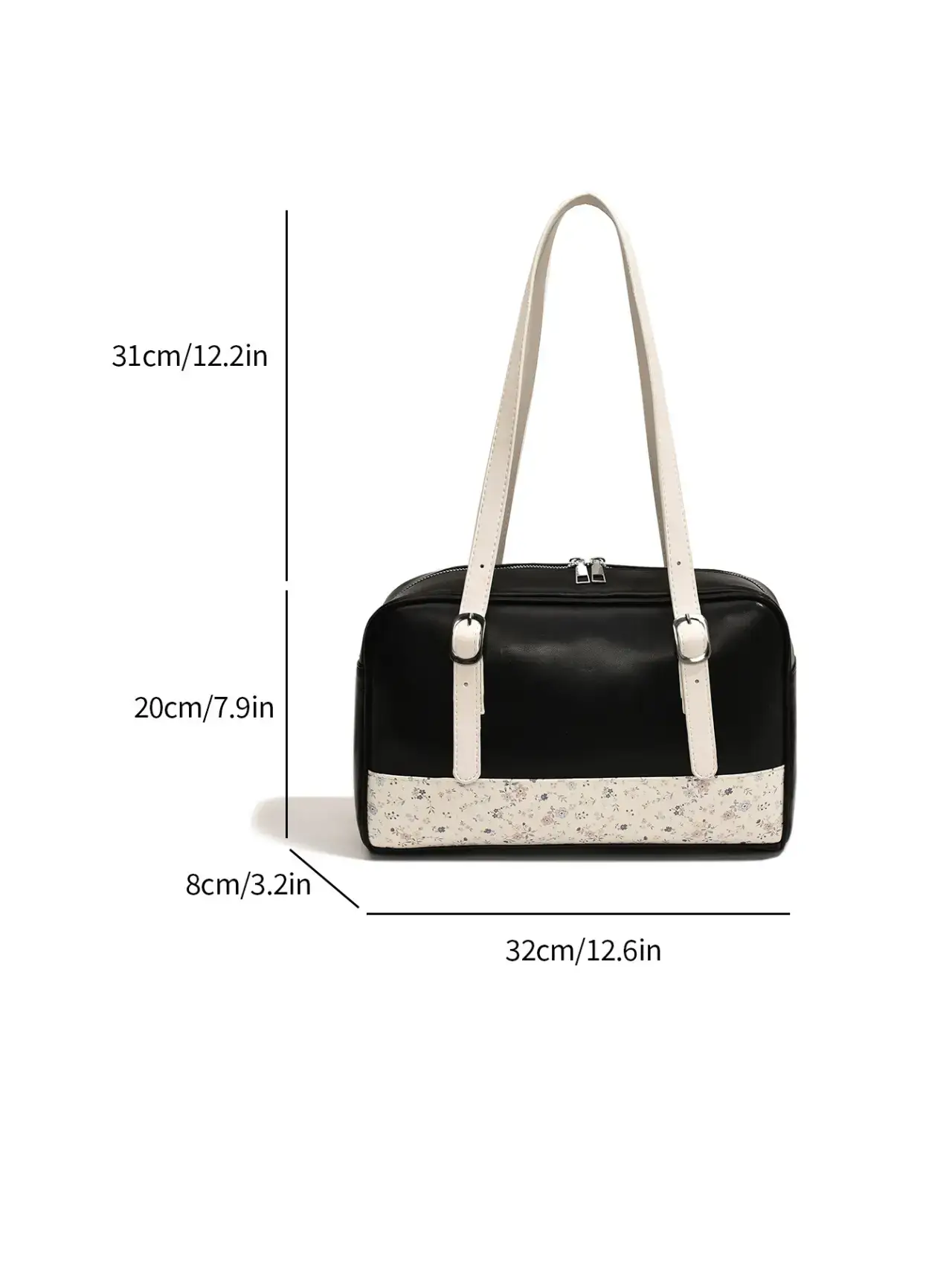 New Niche Blue Patchwork Shoulder Bag for Women - Image 9