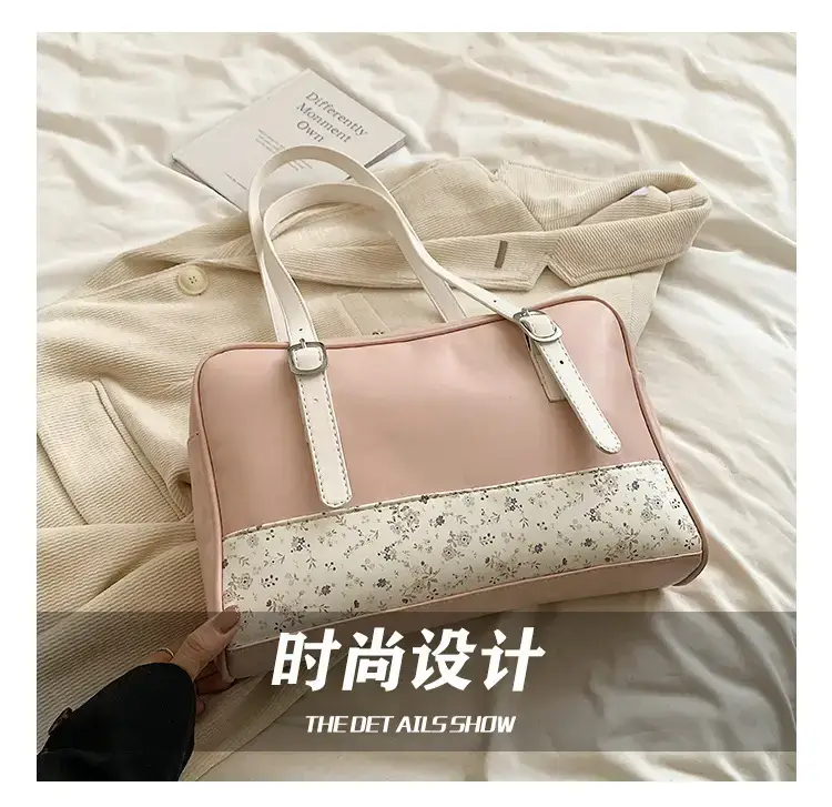 New Niche Blue Patchwork Shoulder Bag for Women — feature 10