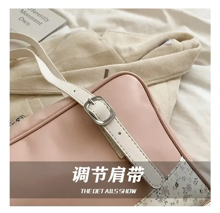 New Niche Blue Patchwork Shoulder Bag for Women — feature 11