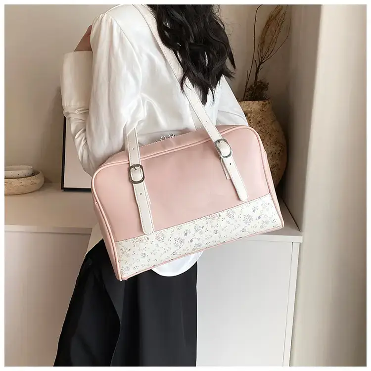 New Niche Blue Patchwork Shoulder Bag for Women — feature 13