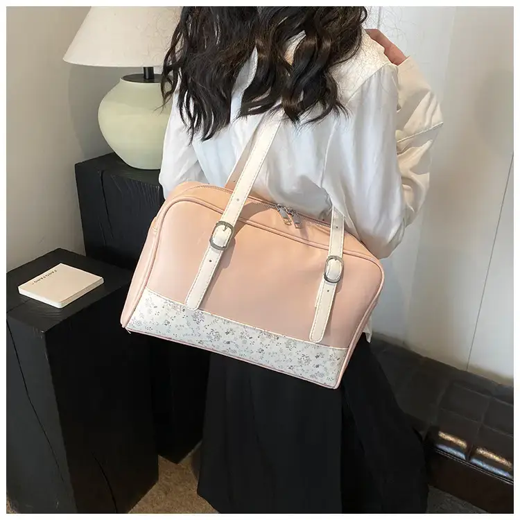 New Niche Blue Patchwork Shoulder Bag for Women — feature 17