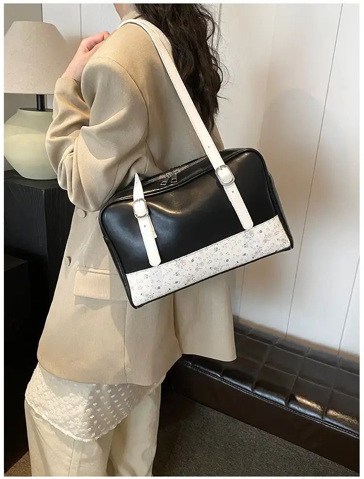 New Niche Blue Patchwork Shoulder Bag for Women — feature 19