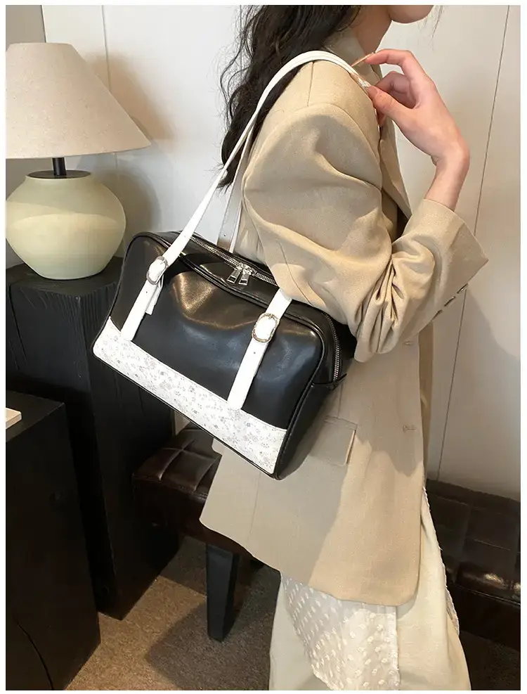 New Niche Blue Patchwork Shoulder Bag for Women — feature 21