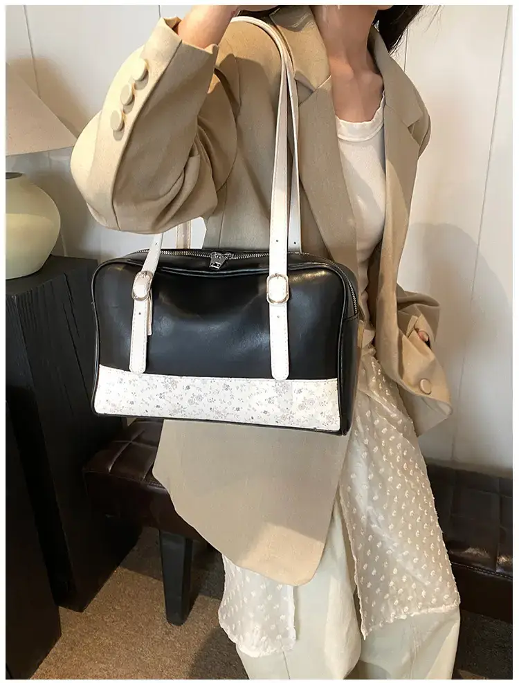 New Niche Blue Patchwork Shoulder Bag for Women — feature 22