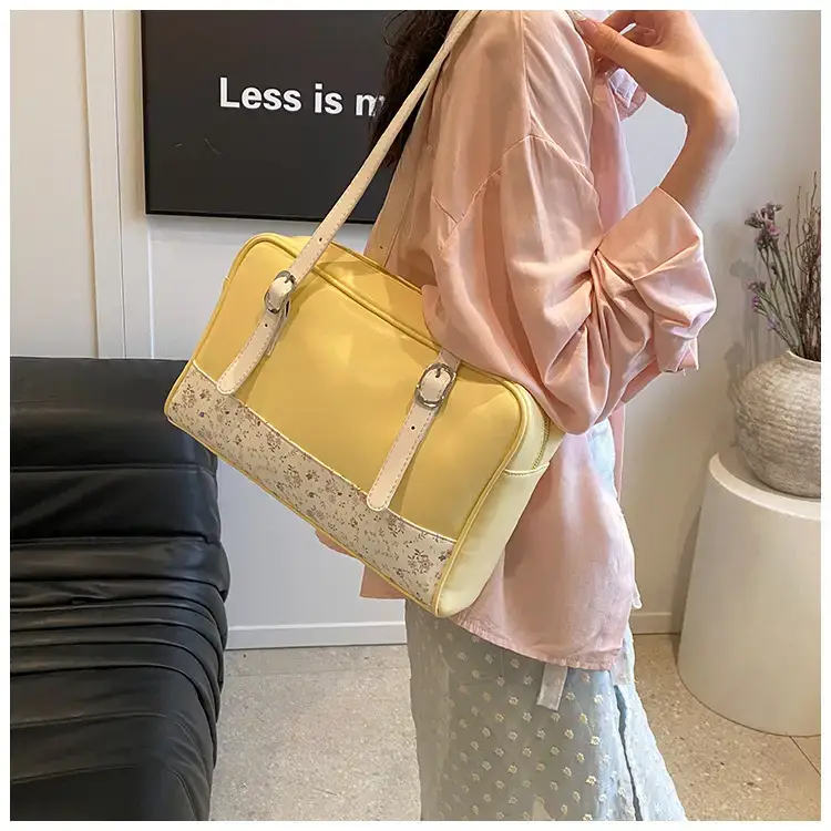 New Niche Blue Patchwork Shoulder Bag for Women — feature 31