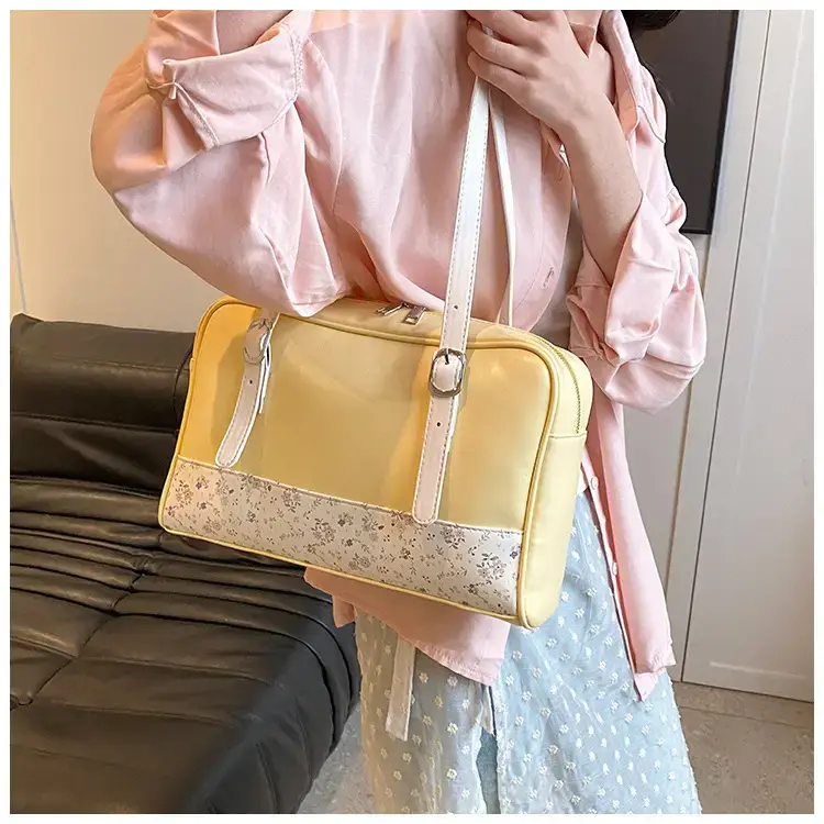 New Niche Blue Patchwork Shoulder Bag for Women — feature 32