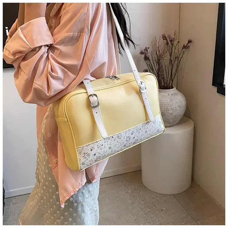 New Niche Blue Patchwork Shoulder Bag for Women — feature 33