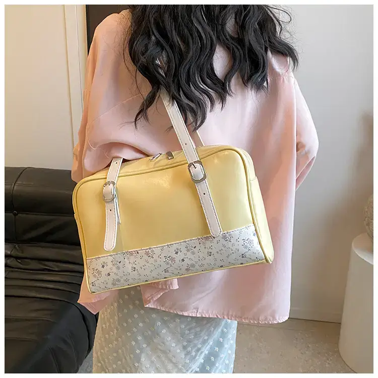 New Niche Blue Patchwork Shoulder Bag for Women — feature 34