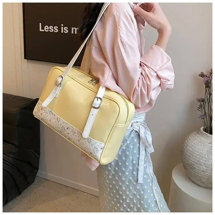 New Niche Blue Patchwork Shoulder Bag for Women — feature 36