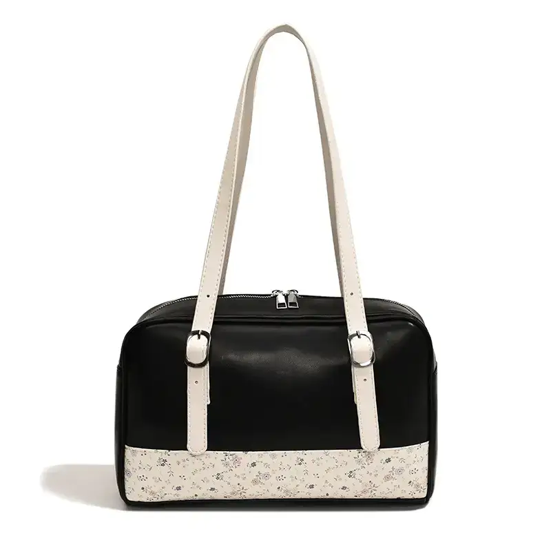 New Niche Blue Patchwork Shoulder Bag for Women