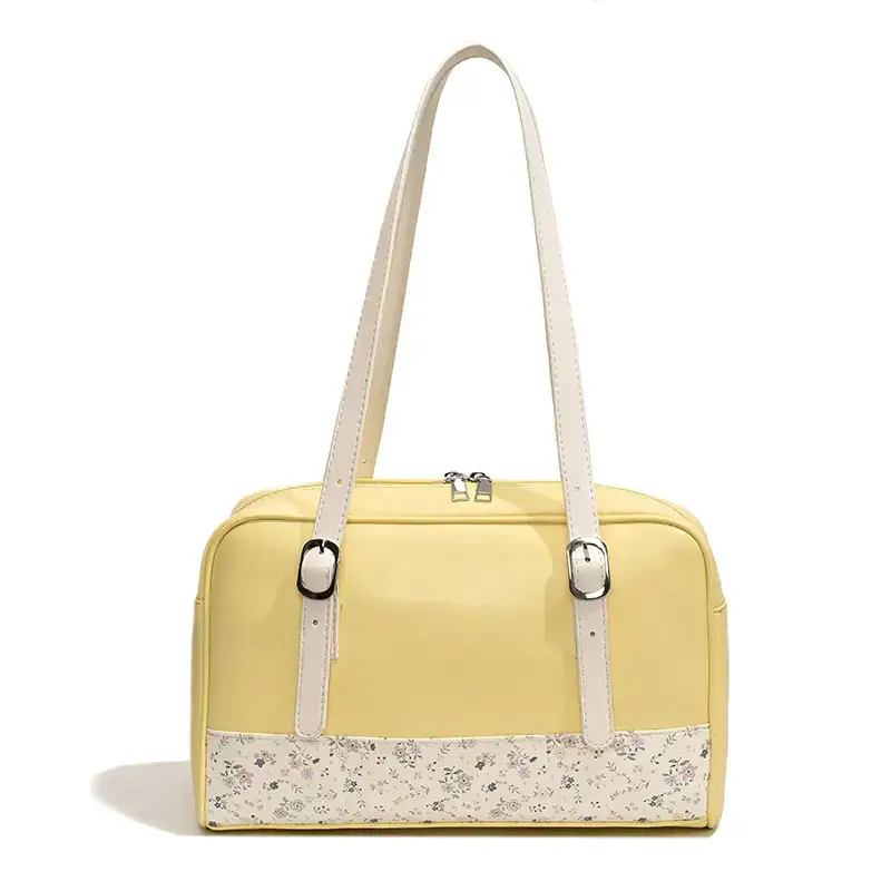 New Niche Blue Patchwork Shoulder Bag for Women - Image 3